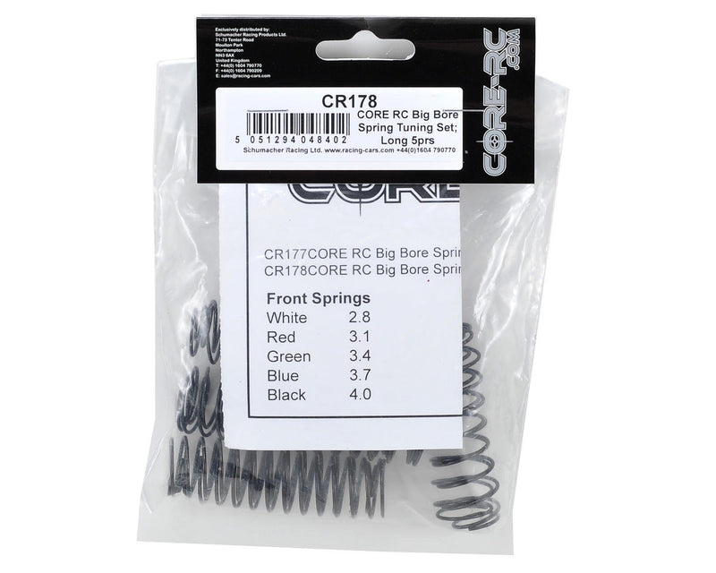 CR178 Core RC Big Bore Spring Tuning Set Long 7prs