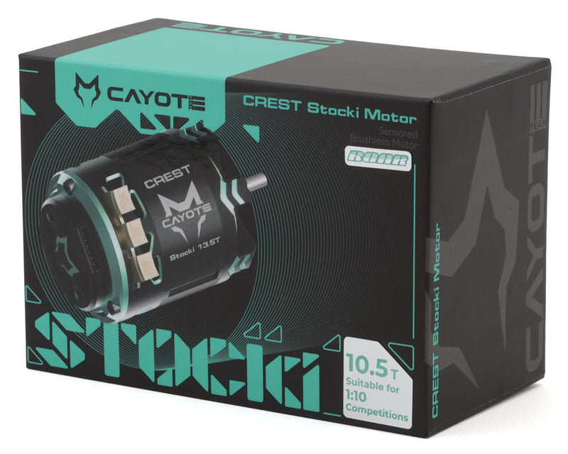 CYEB11010 Cayote Crest 1/10 Stocki 1/10 Brushless Competition Sensored Motor (10.5T)