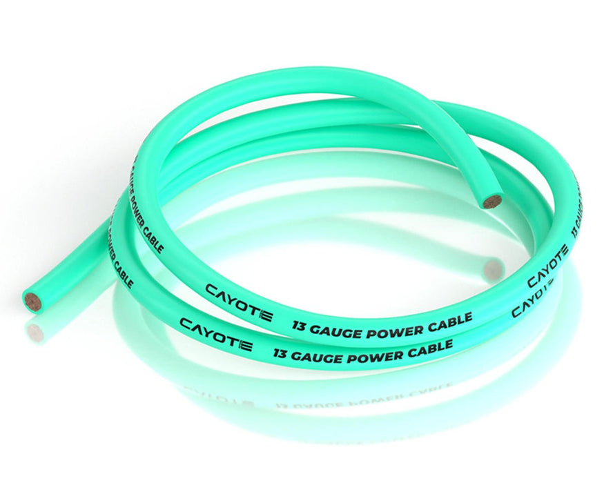 CYECW06 Cayote Thin-Wall Silicone Wire (Aurora Green) (1 Meter) (13AWG)