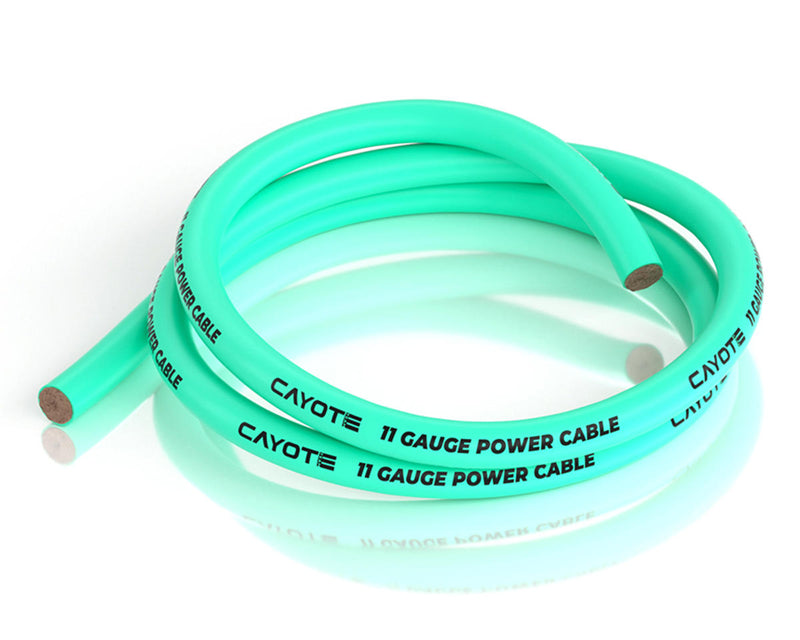 CYECW07 Cayote Thin-Wall Silicone Wire (Aurora Green) (1 Meter) (11AWG)