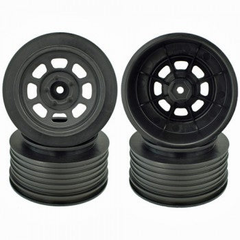 DER-DS4-FB DE Racing Speedway SC Wheels for Traxxas Slash Front / 19mm BKSP / BLACK / 4Pcs