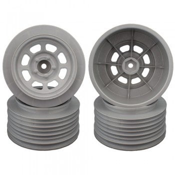 DER-DS4-FS DE Racing Speedway SC Wheels for Traxxas Slash Front / 19mm BKSP / SILVER / 4Pcs.