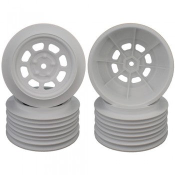 DER-DS4-FW DE RacingSpeedway SC Wheels for Traxxas Slash Front / 19mm BKSP / WHITE / 4Pcs.