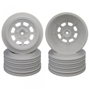 DER-DS4-RW DE Racing Speedway SC Wheels for Traxxas Slash Rear / 21.5mm BKSP / WHITE / 4Pcs.