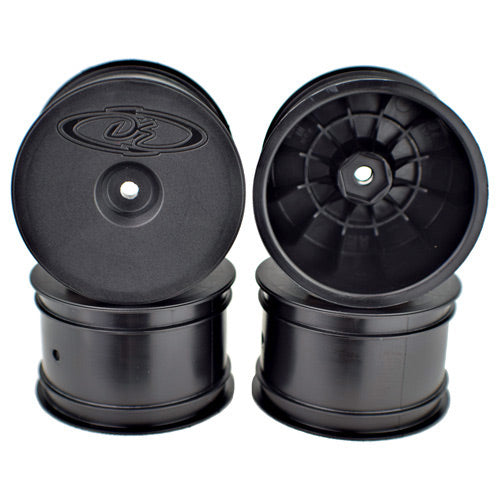 DE Racing Speedline Buggy Wheels for Associated B6.1 - B64 / TLR 22 - 22X-4 / Rear / BLACK / 4pcs