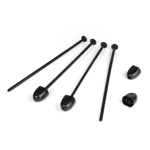 DER-ZS4-BLK DE Racing Zip Stix 1/10 Scale Tire Organizers