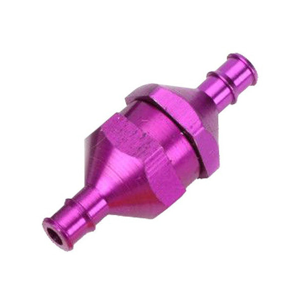 835 Du-Bro In LIne Fuel Filter W/ Plug (Purple)