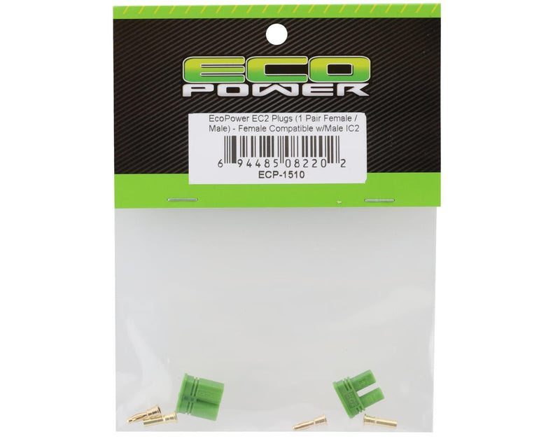 ECP-1510 EcoPower EC2 Plugs (1 Pair Female/Male) - Female Compatible w/Male IC2