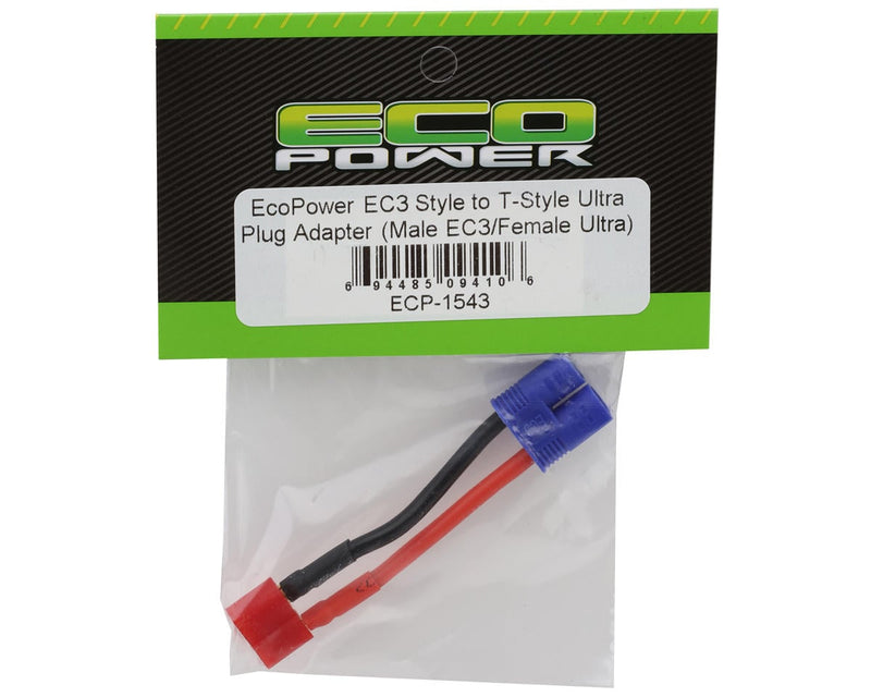 ECP-1543 EcoPower EC3 Style to T-Style Ultra Plug Adapter (Male EC3/Female T-Style)