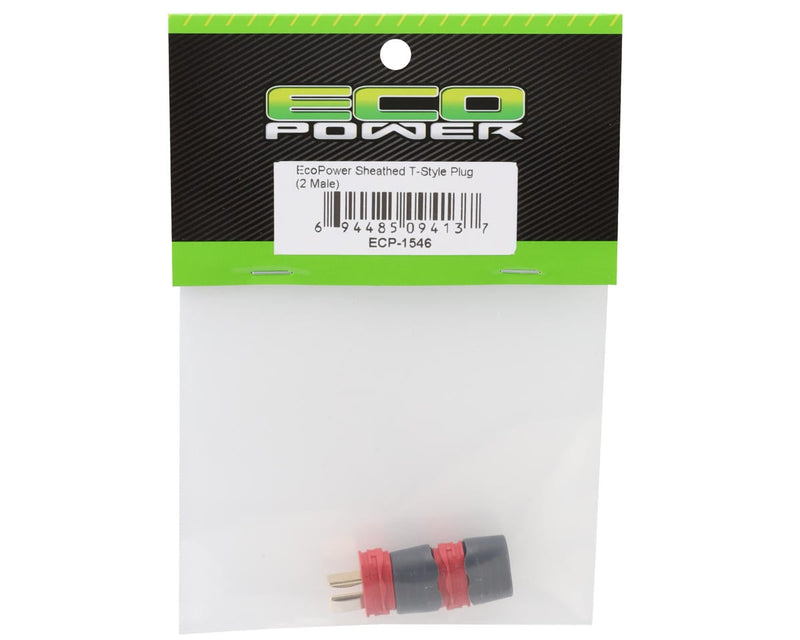 ECP-1546 EcoPower Sheathed T-Style Plug (2 Male)