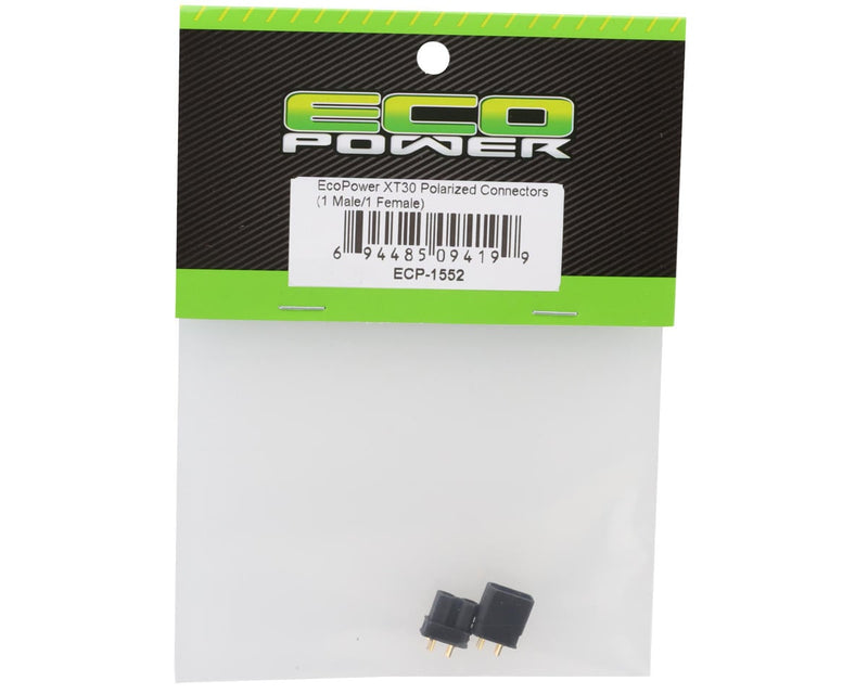 ECP-1552 EcoPower XT30 Polarized Connectors (1 Male/1 Female)