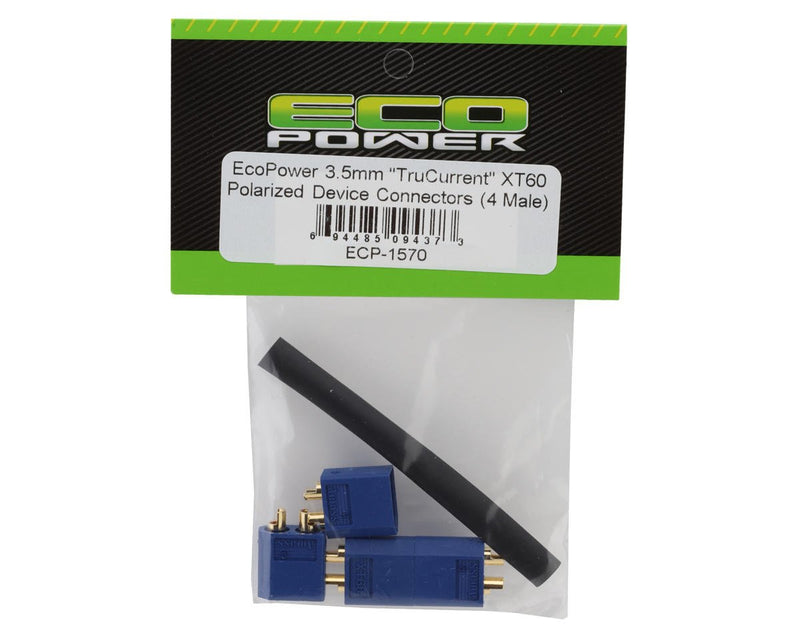 ECP-1570 EcoPower "TruCurrent" XT60 Polarized Connectors (Male) (4)