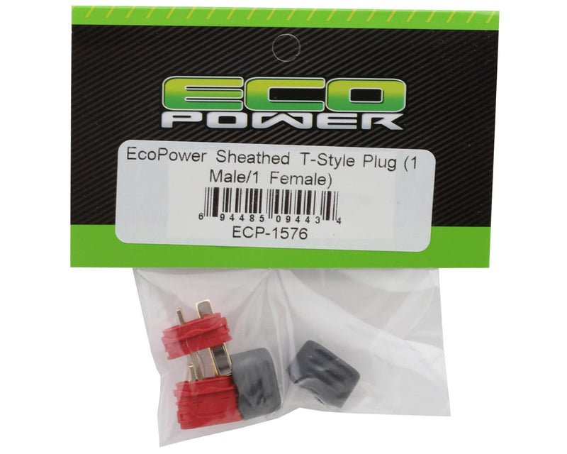 ECP-1576 EcoPower Sheathed T-Style Plug (1 Male/1 Female)