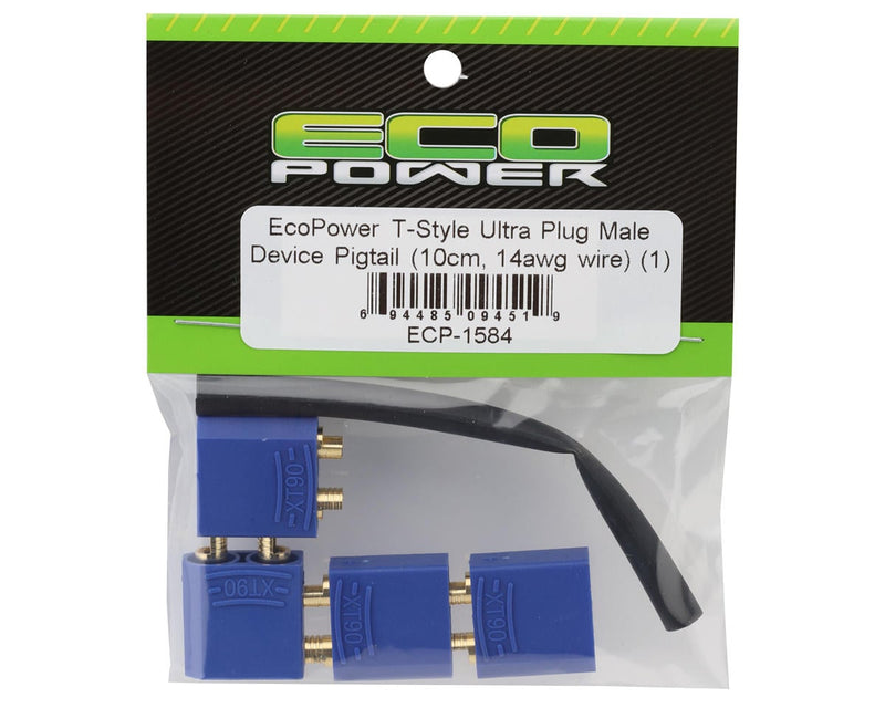 ECP-1584 EcoPower 4.5mm "TruCurrent" XT90 Polarized Device Connectors (4 Male)