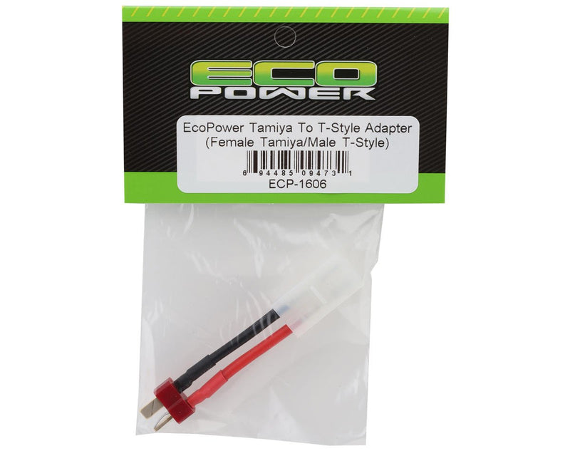 ECP-1606 EcoPower Tamiya To T-Style Adapter (Female Tamiya/Male T-Style)