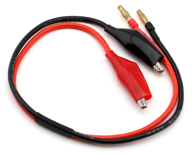 ECP-1610 EcoPower Heavy Duty Charge Lead (Alligator Clips to 4mm Banana Plugs) (14awg)