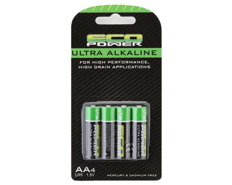 ECP-5061 EcoPower Ultra Alkaline AA Batteries (4) (Mercury & Cadmium Free)