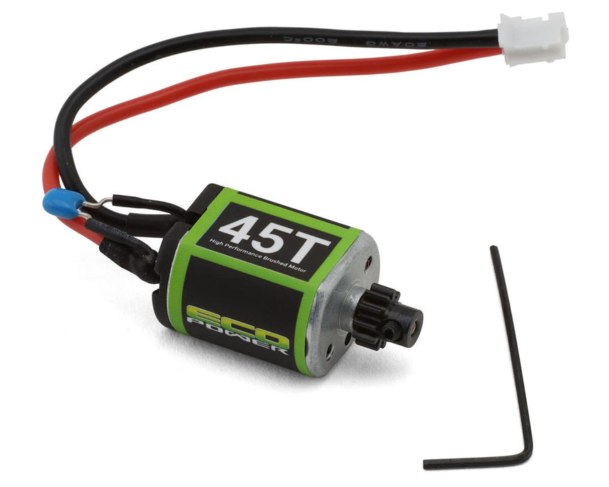 ECP-8030 EcoPower High Performance 45T Brushed Motor for Losi™ Micro-B™ & Micro-T™ w/Pinion Gear (PH2.0 Connector)