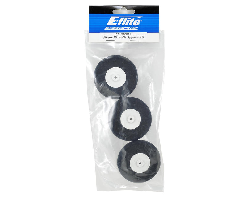 EFL310011  E-flite 65mm Wheel Set (3)