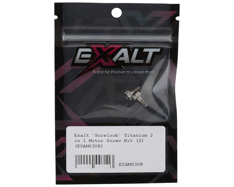 EXAMS3X8 Team Exalt Surelock Titanium 2-in-1 Motor Screws (2)
