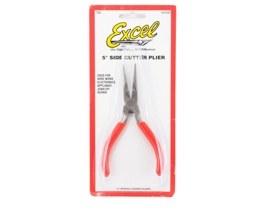 55580 Excel Needle Nose Pliers w/Side Cutter (5")