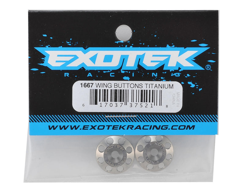 1667 Exotek 1/10 16mm Flite Titanium Wing Button (2)