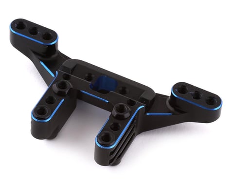 2043 - Exotek B6.3/T6.1/SC6.1 Aluminum Front Camber Mount (Black/Blue)