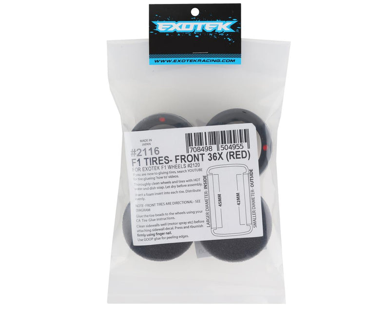 2115 - Exotek F1 Front Rubber Tires (2) (Soft)