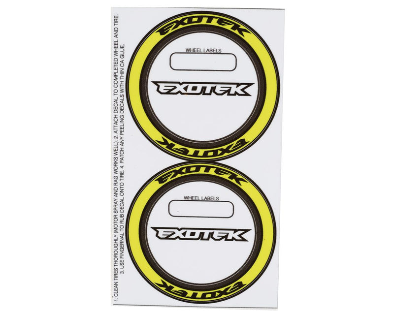 2118 - Exotek F1 Rear Rubber Tires (2) (Medium)