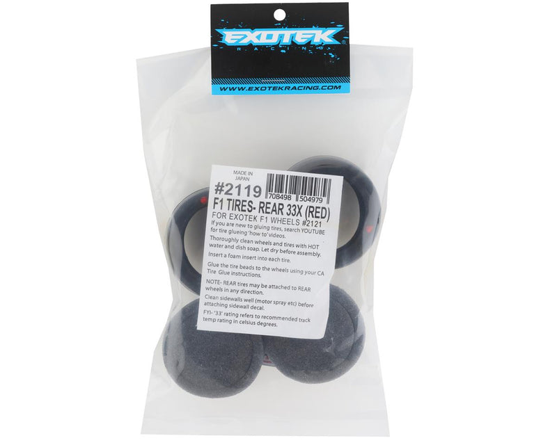 2119 - Exotek F1 Rear Rubber Tires (2) (Soft)