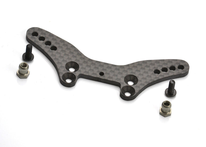 2166 EXO2166 HPI RS4 Sport3 Front Carbon Fiber Tower, with Alloy Shock Ball