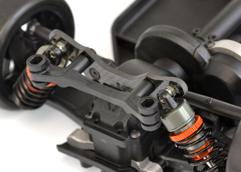 2167 EXO2167 HPI RS4 Sport3 Rear Carbon Fiber Tower, with Alloy Shock Ball