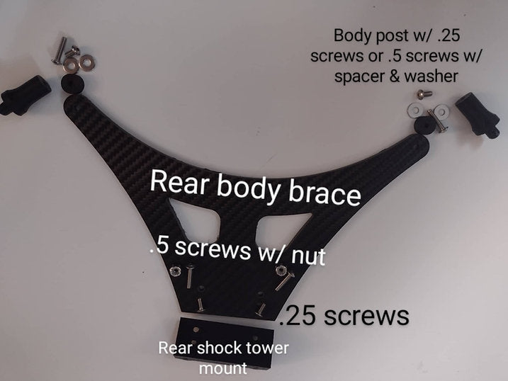 Shark RC Bodies Slash Late Model Mounting Kit
