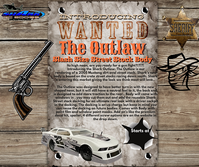 Shark RC Bodies OUTLAW SC Body