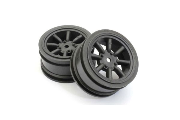 FAH706BK Kyosho 8-Spoke Watanabe Wheel (BlackMetallic/2pcs)