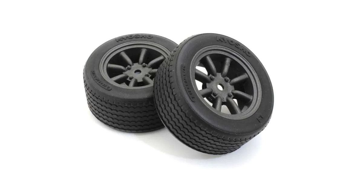 FATH706BKM Kyosho Glued Touring Car Tire FZ02 Fazer (M/8Swatanabe Wheel/BL/2p)