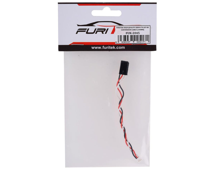 FRU2045 Furitek Receiver to JST RX Adapter Cable (100mm) (Male Futaba J Connector to Male 3-Pin JST-PH)