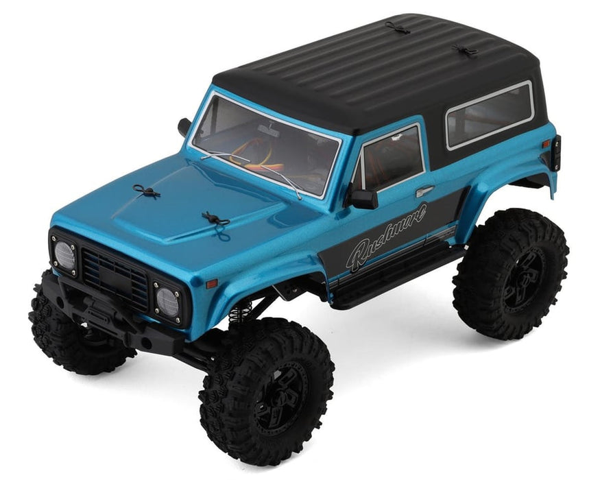 FTK-FUR-2555 Furitek CR-18P 2024 Rushmore 4x4 1/18 RTR Micro Rock Crawler w/Brushless Furitek & Motor (Metalic Cyan)