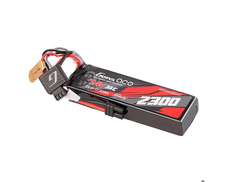 GEA232S35E2GT Gens Ace 2S 35C G-Tech Lipo Battery Pack (7.4V/2300mAh) w/iEC2 Connector