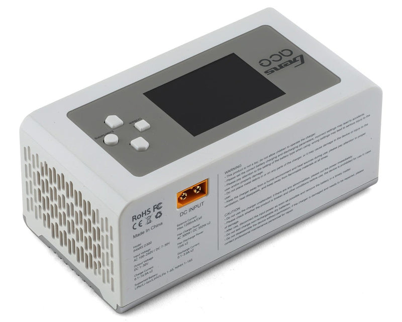 GEA300WD300-UW Gens Ace Imars D300 G-Tech Smart Dual AC/DC Charger (6S/16A) (White) (AC-300W) (DC-350W x2)