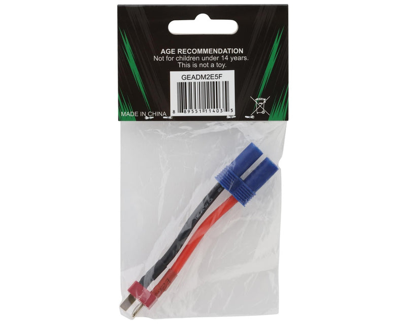 GEADM2E5F Gens Ace Deans Male to EC5 Female Adapter Cable (12AWG)
