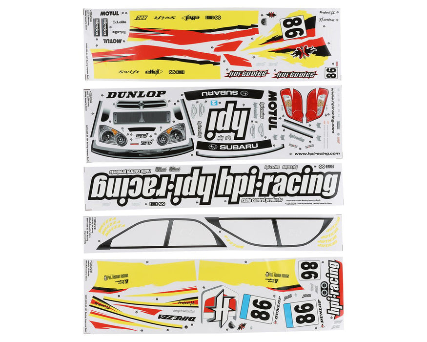 HPI7499 HPI Racing Subaru Impreza Body (200Mm/Wb255Mm)