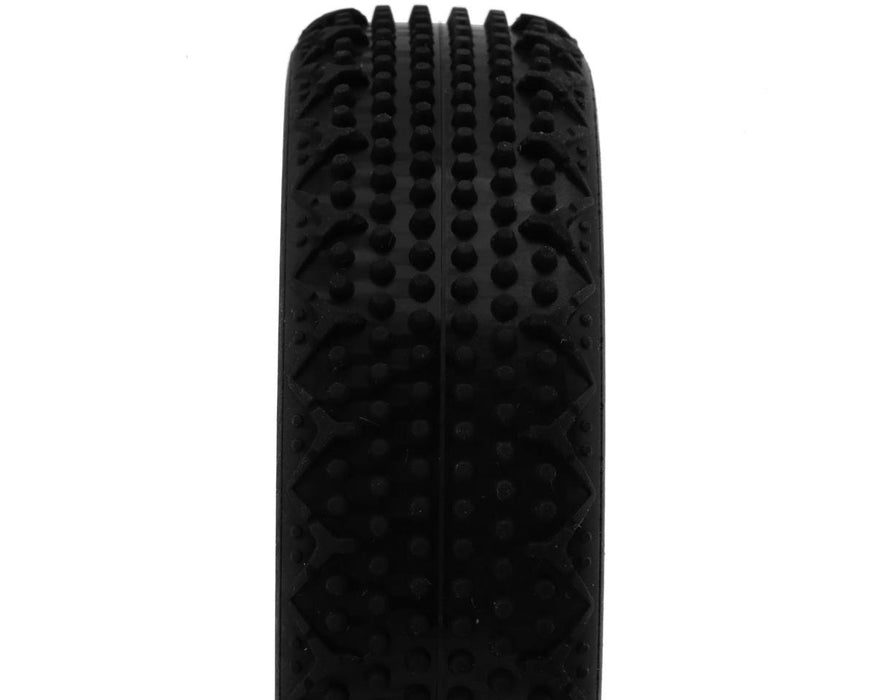 003-0351 HotRace 1/10 2.2" Mini-Pin Slim 2WD Front LP Carpet Front Tires (2) (Hard)