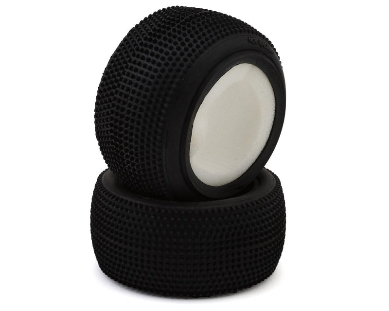003-0622 HotRace V1 Carpet 2.2" 1/10 2WD/4WD Rear Buggy Tires (2) (Medium/Soft) w/Foam Inserts