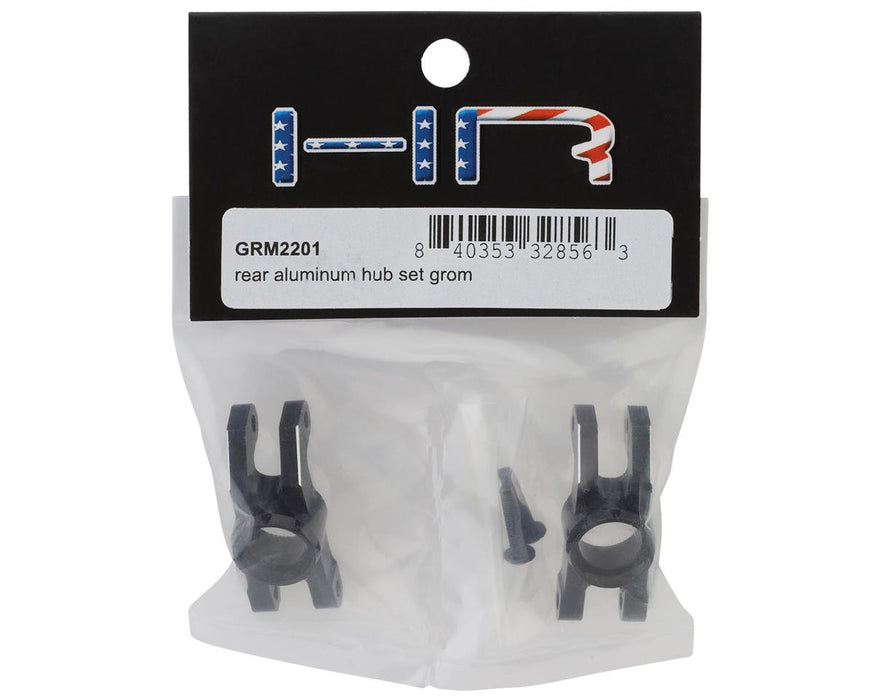 GRM2201 Hot Racing Arrma Grom Aluminum Rear Hub Carrier Set (Black) (2)