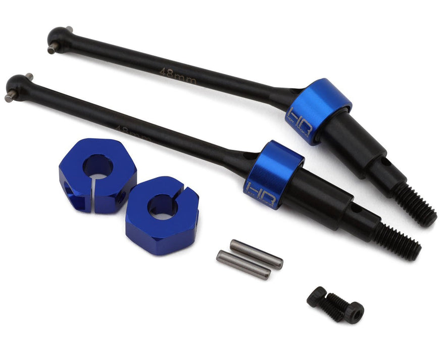 HRAGRM288XF Hot Racing Arrma Grom HD Steel Front Drive Shaft Set (Blue) (2) (48mm)