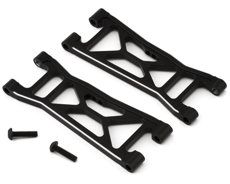 HRAGRM56M01 Hot Racing Arrma Granite Grom Aluminum Rear Lower Arm Set (Black) (2)