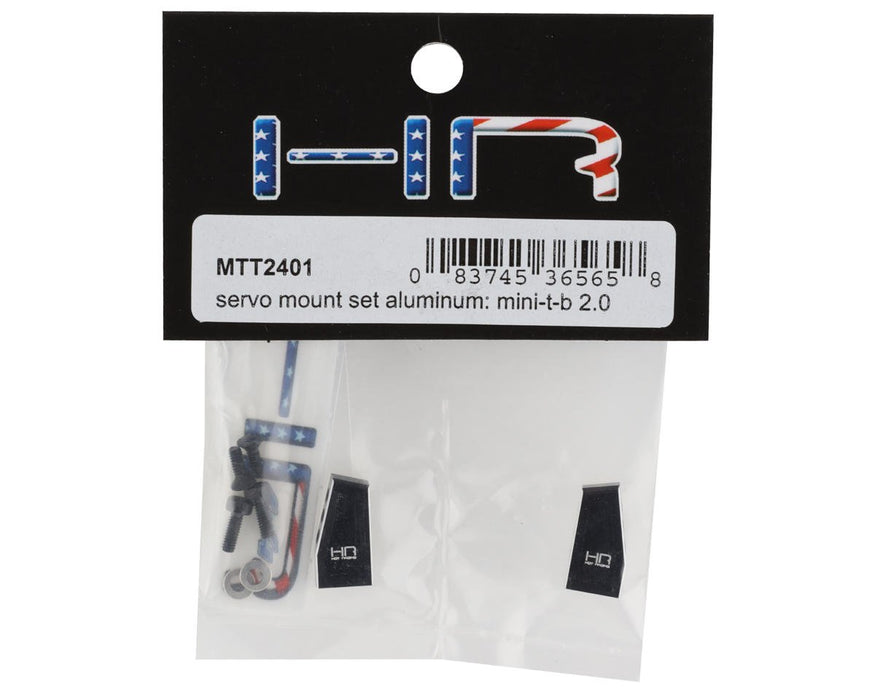MTT2401 Hot Racing Losi Mini-T/B 2.0 Aluminum Servo Mount Set (Black)