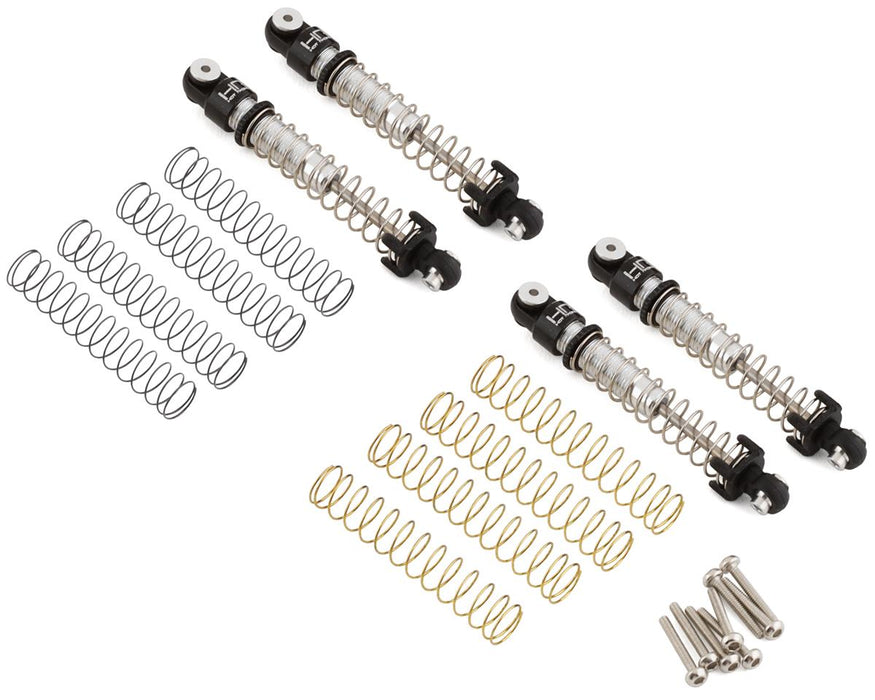 SXTF428LTX Hot Racing Axial SCX24 Aluminum Threaded Long Travel Oil Shocks (4)