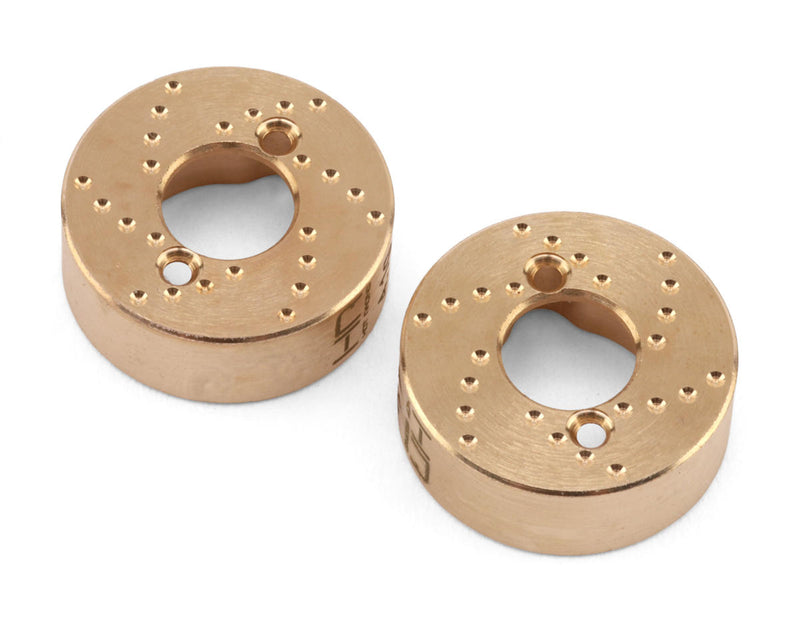 SXTY22H Hot Racing Axial SCX30 Brass Rear Counter Weights (4.1g ea) (2)